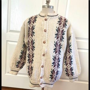 VTG Handmade wool cardigan “unisex”